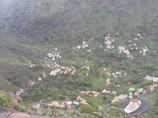 Blick auf das Leben im Tal